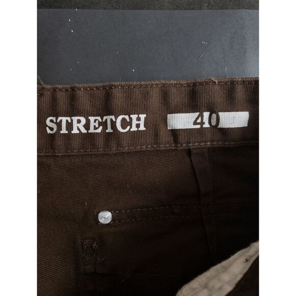 Smiths Workwear Mens Size 40 Cargo Shorts Brown Stretch Gusseted - Picture 5 of 6